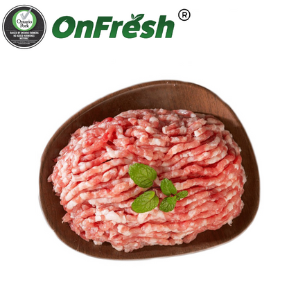 OnFresh全自然水饺专用猪肉碎 4磅 (三肥七瘦，纯腿肉,无碎肉和淋巴）